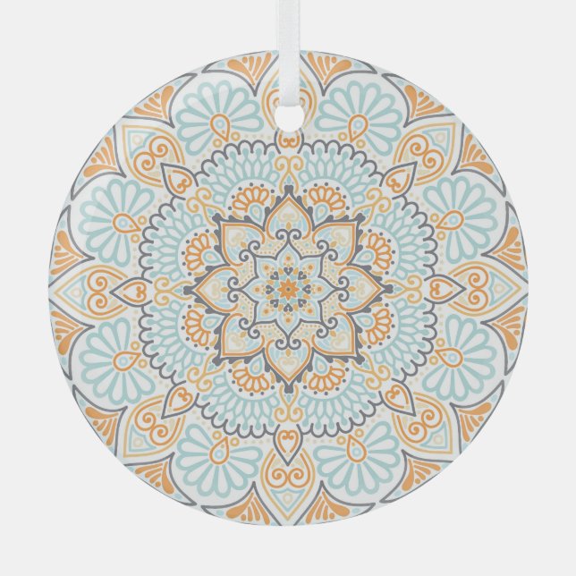 Seamless tile pattern: decorative, versatile desig glass ornament (Front)