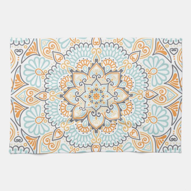 Seamless tile pattern: decorative, versatile desig kitchen towel (Horizontal)