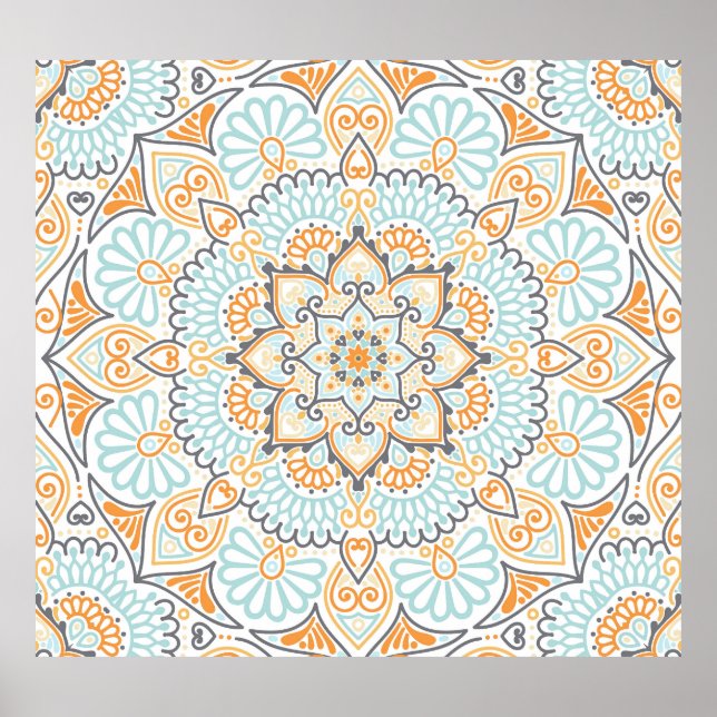 Seamless tile pattern: decorative, versatile desig poster (Front)