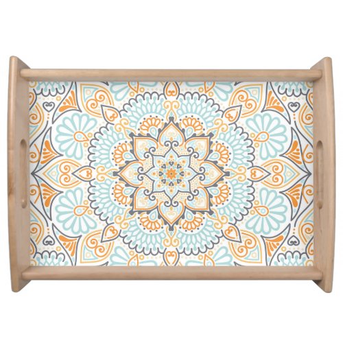 Seamless tile pattern decorative versatile desig serving tray