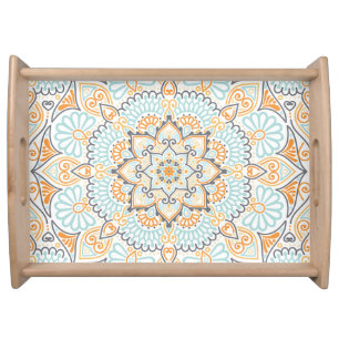 Seamless tile pattern: decorative, versatile desig serving tray
