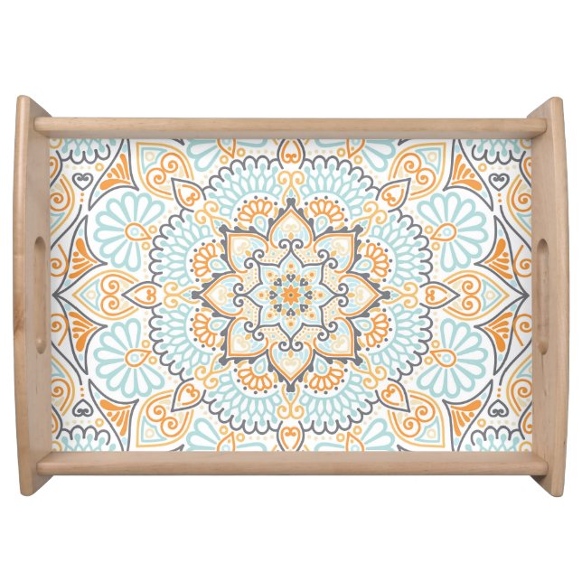 Seamless tile pattern: decorative, versatile desig serving tray (Front)