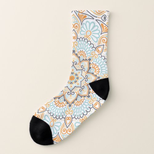 Seamless tile pattern decorative versatile desig socks