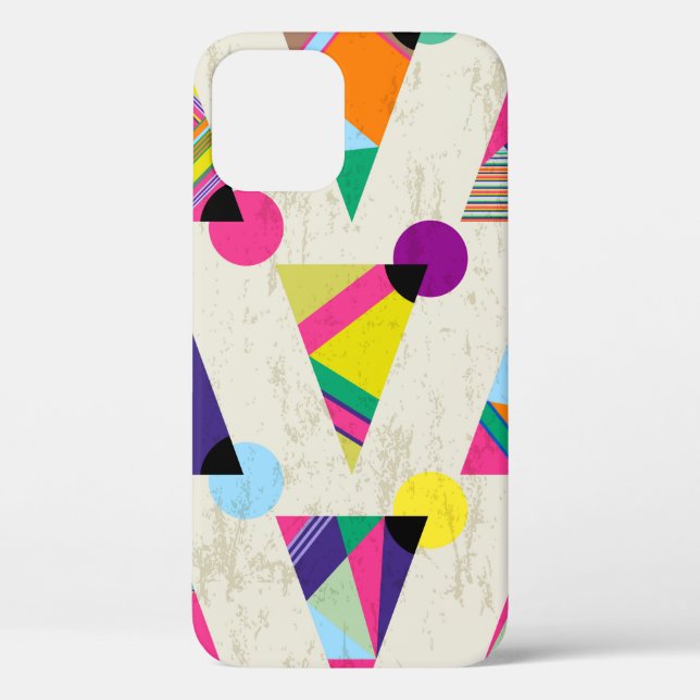 seamless triangle pattern background, hipster retr Case-Mate iPhone case (Back)