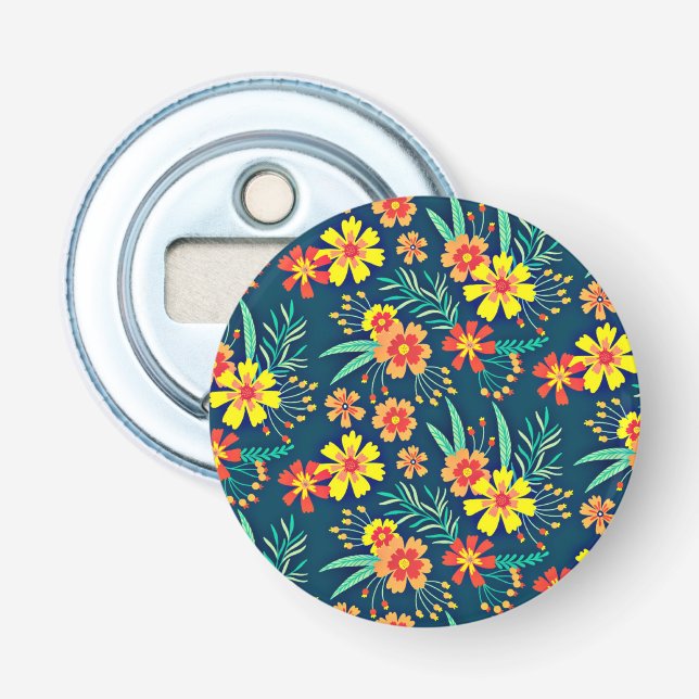 Seamless Tropical Floral Pattern-46566 Bottle Opener (Front)