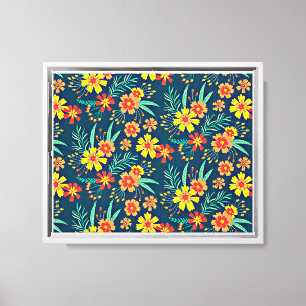 Seamless Tropical Floral Pattern-46566 Canvas Print