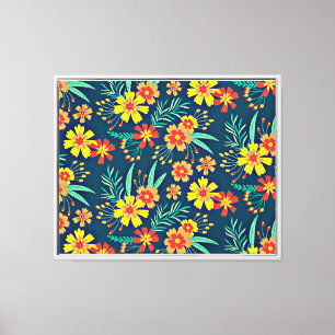 Seamless Tropical Floral Pattern-46566 Canvas Print