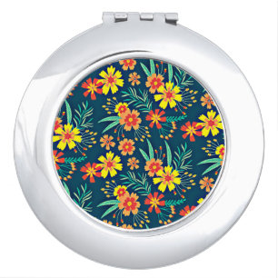 Seamless Tropical Floral Pattern-46566 Compact Mirror