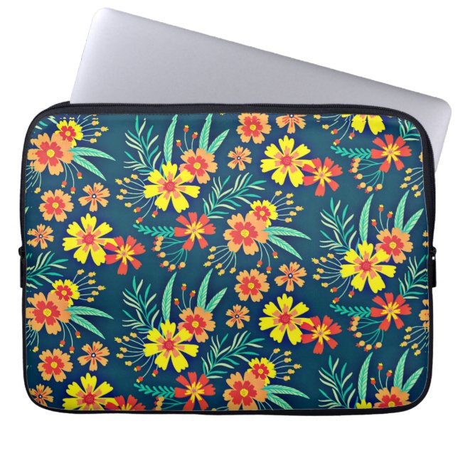 Seamless Tropical Floral Pattern-46566 Laptop Sleeve (Front)