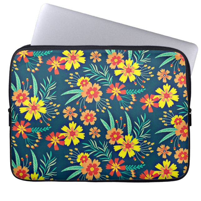Seamless Tropical Floral Pattern-46566 Laptop Sleeve (Front)