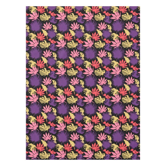 Seamless tropical leaves pattern tablecloth (Front)