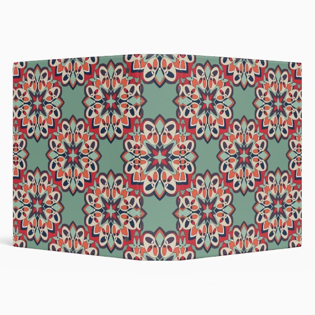 Seamless Turkish Colorful   3 Ring Binder (Background)