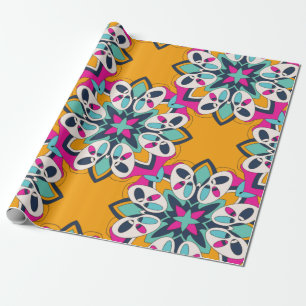 Seamless Turkish Colorful Cute Wrapping Paper