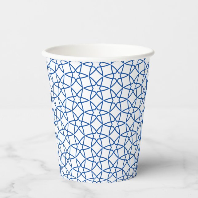 Seamless Turkish Colorful Design Arabic Cute   Paper Cups (Front)