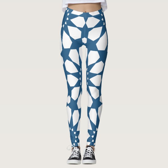 Seamless Turkish Colorful Design Cute    Leggings (Front)