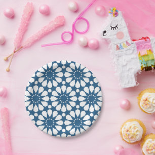 Seamless Turkish Colorful Design Cute Paper Plates