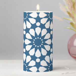 Seamless Turkish Colorful Design Cute Pillar Candle