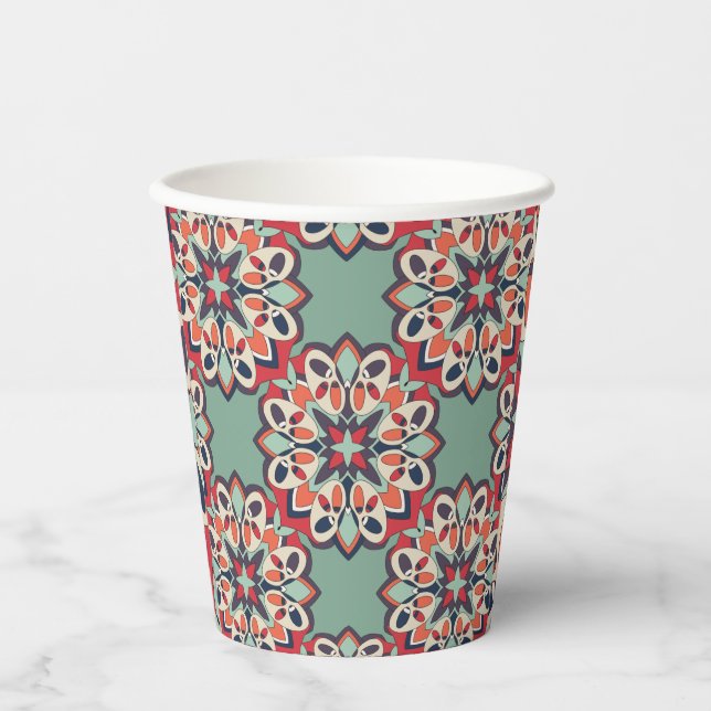 Seamless Turkish Colorful   Paper Cups (Front)