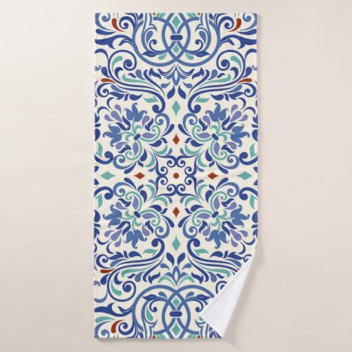 Seamless turkish colorful pattern Endless pattern Bath Towel