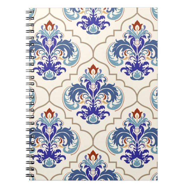 Seamless turkish colorful pattern. notebook (Front)