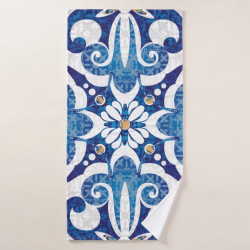 Seamless turkish colorful pattern Vintage multico Bath Towel