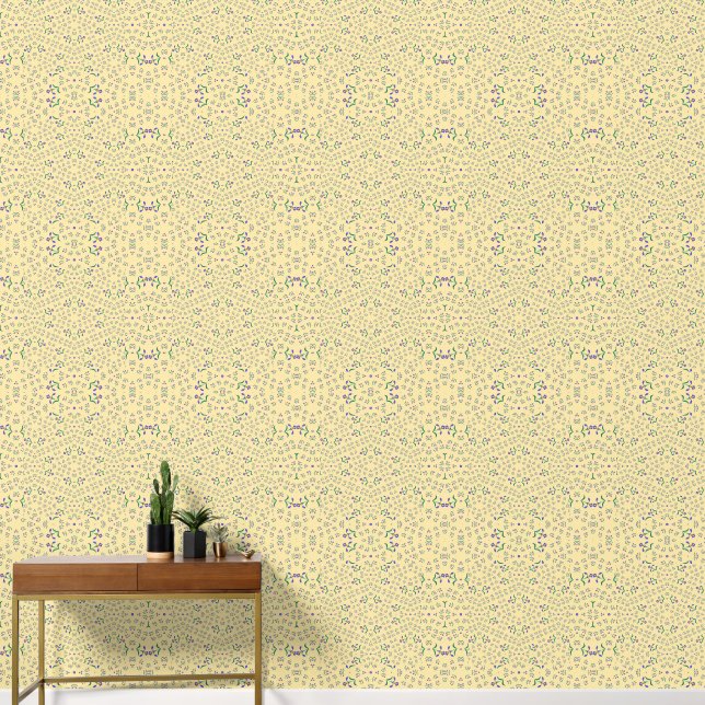 seamless vector pattern flowers design  wallpaper  (Hallway)