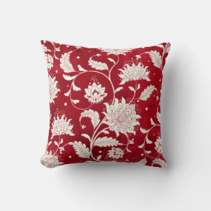 Seamless vintage background. Imitation of chinese Throw Pillow