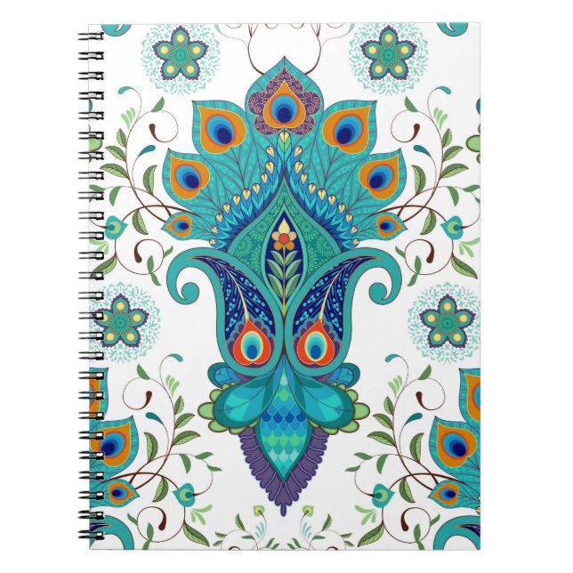 Seamless vintage background with oriental pattern. notebook (Front)