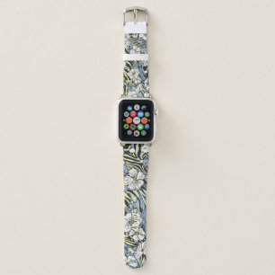 Seamless Vintage floral pattern. Flowers field on Apple Watch Band
