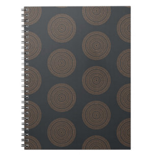 Seamless vintage mandalas. Vintage decorative elem Notebook