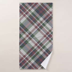 Seamless vintage multicolor tartan pattern. Plaid  Bath Towel