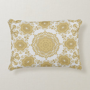 Seamless vintage ornamental texture, oriental, med accent pillow