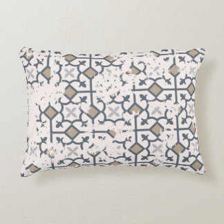 Seamless vintage pattern with an effect of attriti accent pillow