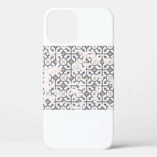 Seamless vintage pattern with an effect of attriti iPhone 12 case