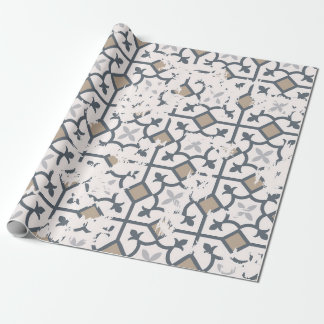Seamless vintage pattern with an effect of attriti wrapping paper