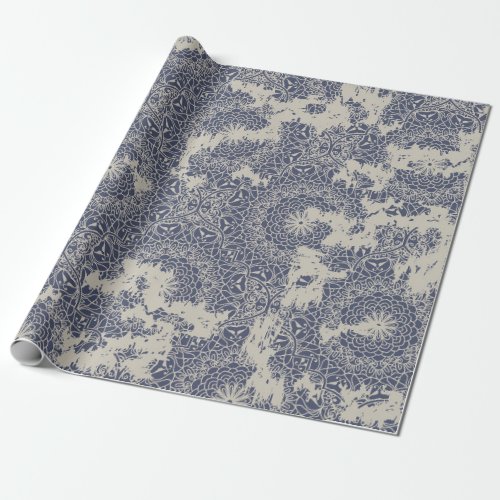 Seamless vintage rug with an effect of attrition  wrapping paper