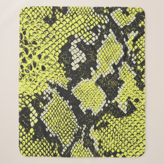 Seamless vintage snake animal skin pattern. Snakes Sherpa Blanket