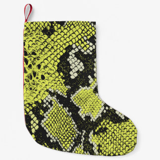 Seamless vintage snake animal skin pattern. Snakes Small Christmas Stocking