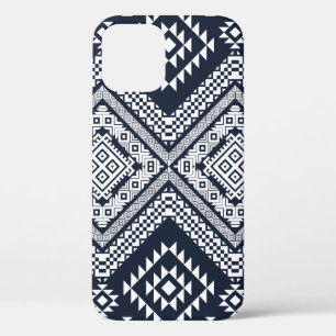 Seamless vintage Tribal Pattern Design. Stylish Mo iPhone 12 Case