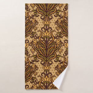 Seamless wallpaper in art nouveau style, Vintage i Bath Towel