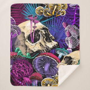 Seamless wallpaper pattern. Bright Magic Psychedel Sherpa Blanket