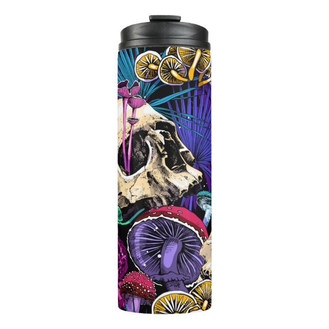 Seamless wallpaper pattern. Bright Magic Psychedel Thermal Tumbler (Front)