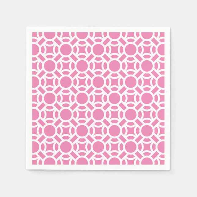 Seamless White Pattern DIY Background Color Napkins (Front)