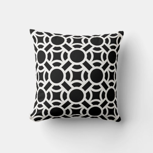 Seamless White Pattern DIY Background Color Throw Pillow