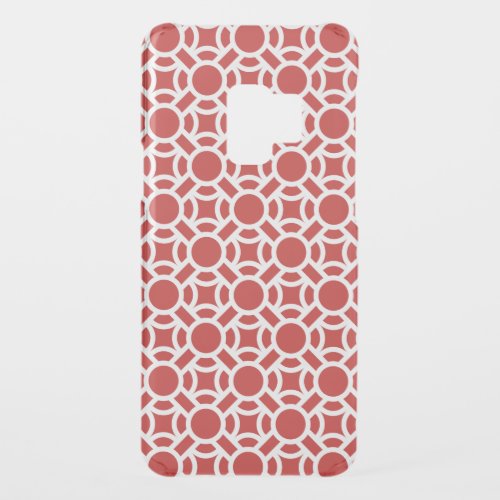 Seamless White Pattern DIY Background Color Uncommon Samsung Galaxy S9 Case