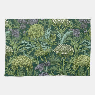 Seamless William Morris style floral pattern Kitchen Towel