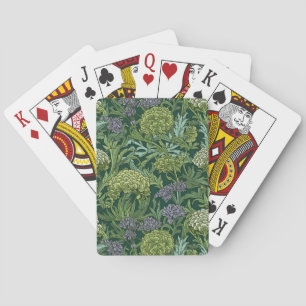 Seamless William Morris style floral pattern Poker Cards