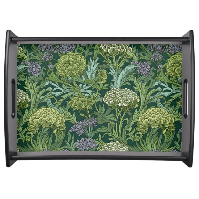 Seamless William Morris style floral pattern Serving Tray (Front)