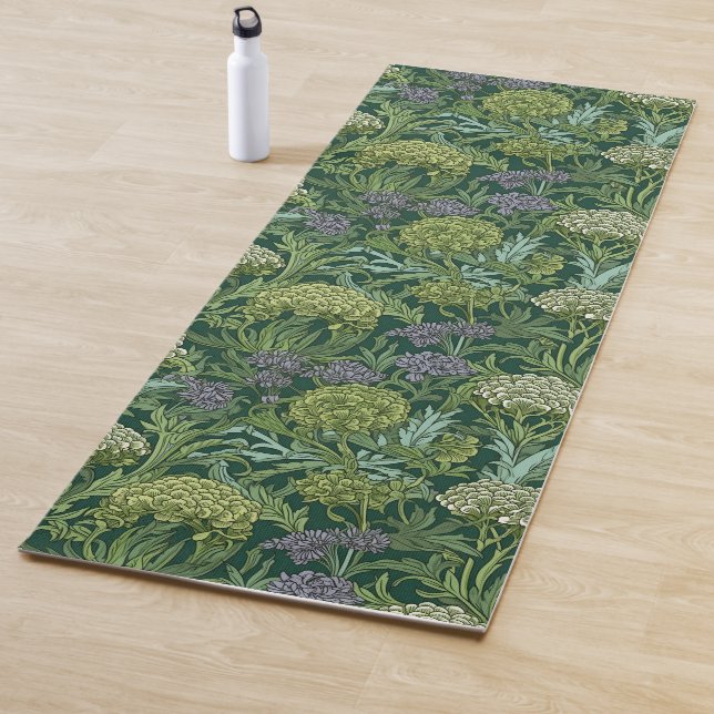 Seamless William Morris style floral pattern Yoga Mat (In Situ)