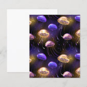Seamless with glowing jellyfish (Front/Back)